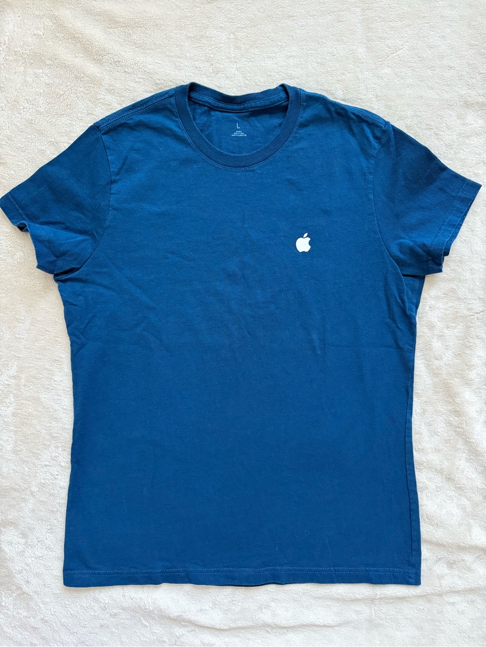 Apple Women’s Deep Blue Logo Crew Tee